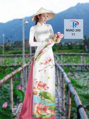 Vải Áo Dài Hoa Sen AD NVAD200 25